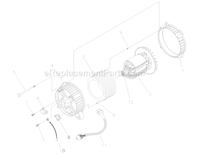 Page A Diagram and Parts List for 030241-0  Briggs and Stratton Generator
